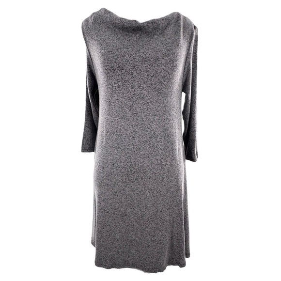 Wilde womens dress size S gray cowl neck 3/4 sleeve knit - Picture 1 of 10